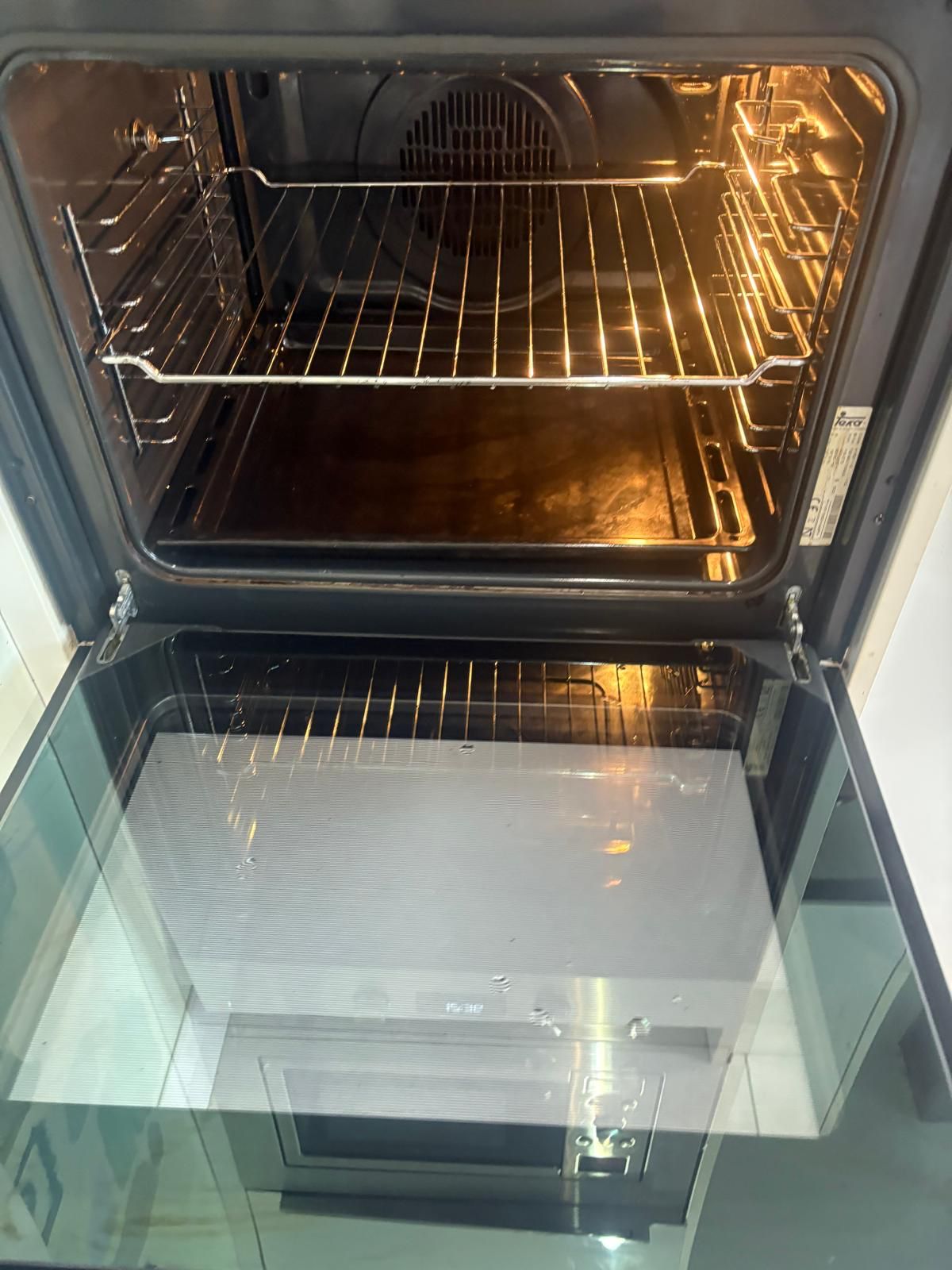 After oven cleaning Dublin with racks restored to a clean finish